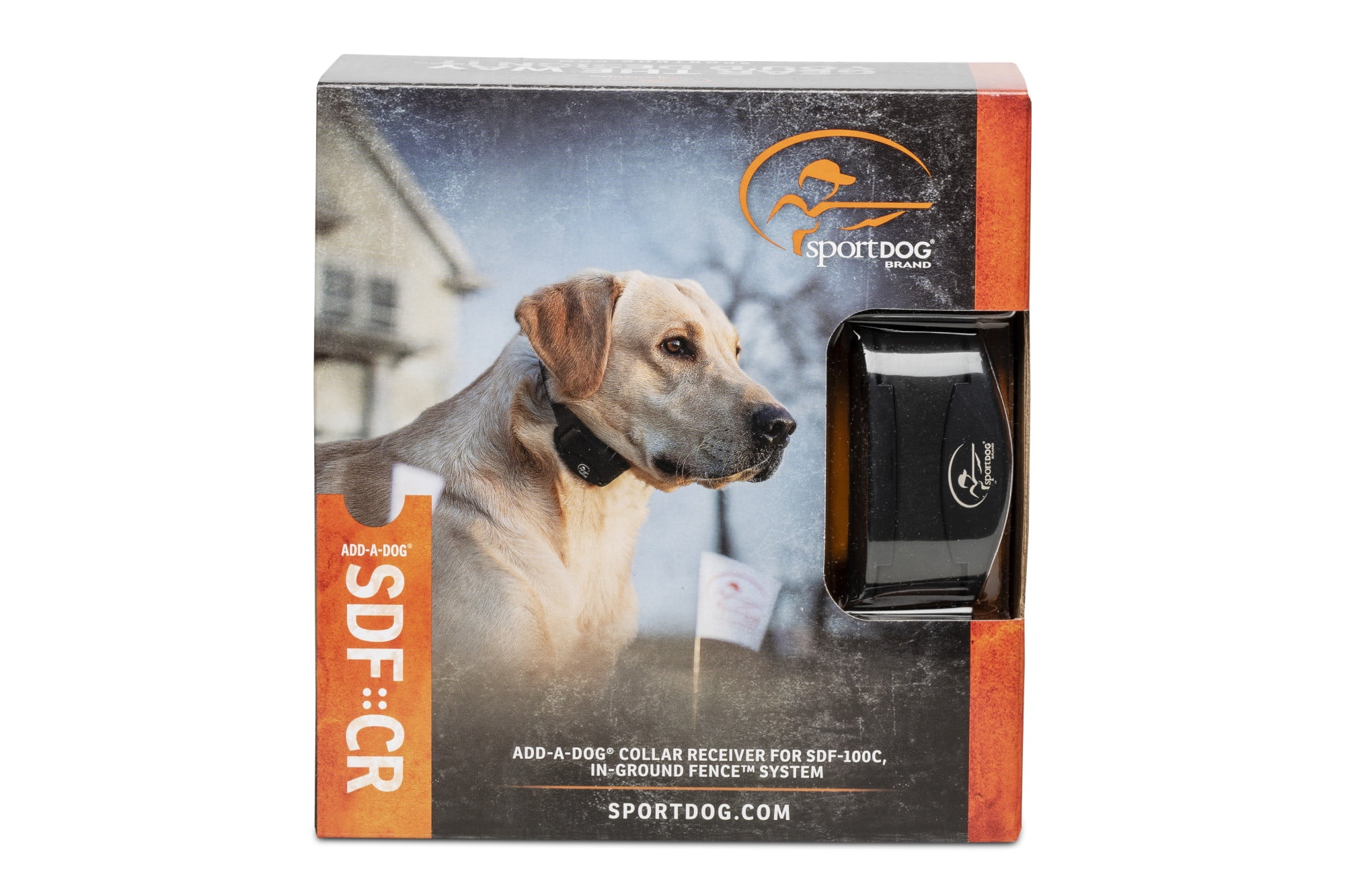 SportDOG Brand Rechargeable In-Ground Fence Add-A-Dog Collar - Waterproof with Tone, Vibration, and Static - SDF-CR, Black from Parent Company of INVISIBLE FENCE Brand