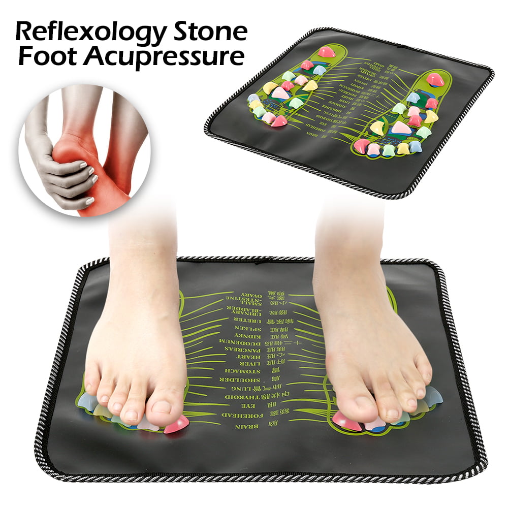 Walk Stone Foot Massage Pad Colorful Plastic Foot Massage Mat for Pain Relief and Relaxation 