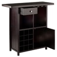 thumbnail image 2 of Contemporary Home Living 40" Espresso Elegant Macon Rectangular Wine Bar Cabinet, 2 of 4