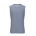 thumbnail image 7 of Men's Ribbed Tank Top Undershirts Moisture Wicking Breathable, Fitted Ruglar Fit T Shirts for Men Size 4XL Gray, 7 of 7