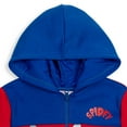 thumbnail image 3 of Marvel Spidey and His Amazing Friends Spider-Man Fleece Half Zip Hoodie Toddler to Little Kid, 3 of 5