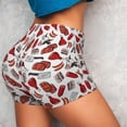 thumbnail image 4 of Lsque Red Food Pattern High Waisted Biker Shorts for Women-Tummy Control Fitness Athletic Workout Running Yoga Gym Shorts,Moisture-Wicking-X-Large, 4 of 9