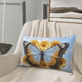 thumbnail image 5 of Daiia Vibrant Butterfly And Sunflowers Bedding Waterproof Pillow Protector Zippered Queen – Bed Bug Proof Pillow Encasement-16"x24", 5 of 6