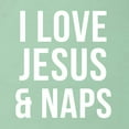 thumbnail image 6 of Wild Bobby, I Love Jesus & Naps Inspirational/Christian Women Slim Fit Junior Tee, Mint, Medium, 6 of 6