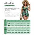 thumbnail image 5 of a.Jesdani Women Plus Size Tankinis Swimsuits Flowy Swimwear with Boyshorts Two Piece Bathing Suits for women Green 5XL, 5 of 13