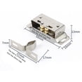 thumbnail image 2 of Latches Cabinet Buckles Glass Cabinet Wardrobe Door Cabinet Door Silver Strong 50*16*13Mm Accessories Card Type, 2 of 9
