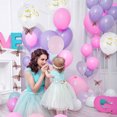 thumbnail image 3 of Muyoka 115 piezas rosa y púrpura globo guirnalda kit mariposa tema globo arco kit con 12 piezas mariposa confeti globo de látex para cumpleaños baby shower boda aniversario fiesta decoración Muyoka Hogar, 3 of 7