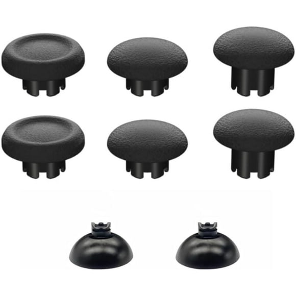 TRAHOO-Replacement Thumbsticks for PS5 Controller, Custom Joysticks Analog Stick Thumb Grips Sticks Interchangeable for PS5/PS4/PS5 Edge Controllers, Black