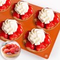 thumbnail image 5 of 3 Pcs muffin top pan/Muffin Top Pans for Baking, 6-Cavity Non-Stick 3" Round Whoopie Pie Pan/Mini Tart Pan for Egg Cloud Bread Bun English Muffins Sandwiches Bakeware Mold, 5 of 7