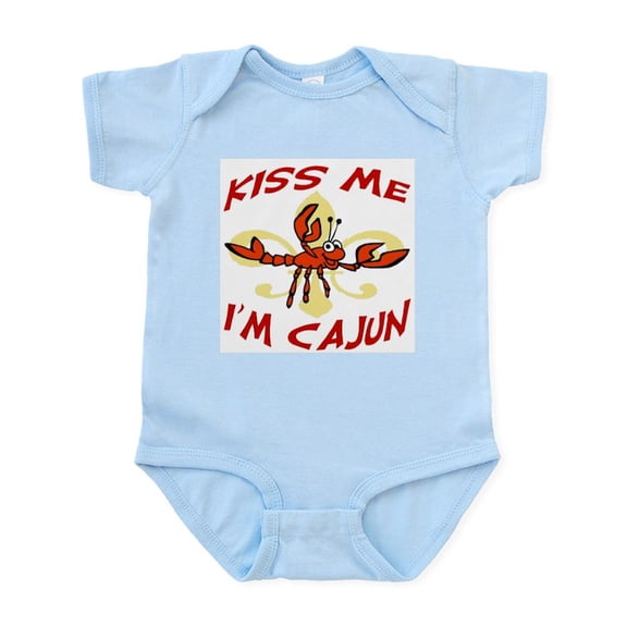 CafePress - Kiss Me I'm Cajun Too Infant Bodysuit - Baby Light Bodysuit, Size Newborn - 24 Months