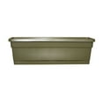 thumbnail image 2 of Southern Patio WB2412OG Windowbox Planter & Saucer, Plastic, Olive Green, 24-In. - Quantity 1, 2 of 2