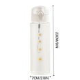thumbnail image 3 of GeBuSn 600ml Daisies Design Plastic Water Bottle Reusable Leak Proof Portable Drinking Cup For Indoor Outdoor Sports Travel Gym Hiking Camping (Clear), 3 of 8