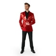 thumbnail image 4 of Suitmeister Men's Blazers Sequins Red - S Red, 4 of 6
