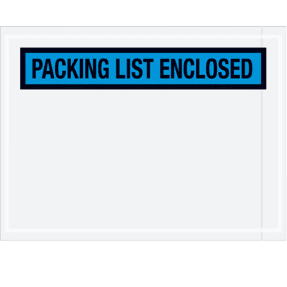 Box Partners "Packing List Enclosed" Envelopes 4 1/2" x 6" Blue 1000/Case PL488