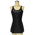 thumbnail image 4 of Womens One Piece Bathing Suit Plus Size Swimwear Women's Fashion Color Block Fitted Sports Swimsuit Black S, 4 of 7