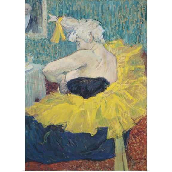 Great BIG Canvas | Rolled Henri de Toulouse-Lautrec Poster Print entitled The Clowness Cha U Kao in a Tutu, 1895