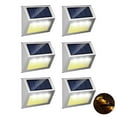 thumbnail image 7 of ROSHWEY 6PCS Solar Deck Lights, Solar Outdoor Lights Waterproof, Solar Powered Outdoor Lights Step Lights for Garden Backyard Patio Yard Wall Stair Railing Lighting, Amber Light, 7 of 7