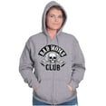 thumbnail image 5 of Bad Moms Club Funny Mothers Day Skull Zip Hoodie Sweatshirt Women Brisco Brands X, 5 of 6
