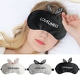 thumbnail image 2 of Bangcool Sleeping Mask Creative Letter Eye Mask Eye Shade with Ice Pack for Home Travel, 2 of 9