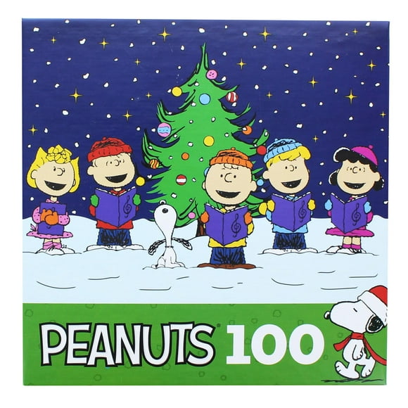 Peanuts 100 Piece Kids Jigsaw Puzzle | Christmas Caroling