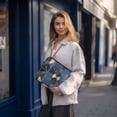 thumbnail image 6 of FORMRS 15-15.6 inch Laptop Sleeve Case Soft Carrying Quilted Computer Bag Cover, Blue Geometric Pattern, 6 of 7