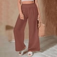 thumbnail image 2 of Aricy Women's Casual Wide Leg Elastic Pants Loose Lightweight Wide Leg Pants High Waist Straight Sweatpants Plus Size Palazzo Pants for Women, 2 of 4