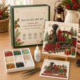 thumbnail image 5 of Christmas Sea Glass Art Kit, DIY Sea Glass Mosaic Art Kit for Beginner & Adults, Mosaic Craft Kit with Santa, Christmas Theme Artwork, DIY Home Decor, Craft Lovers Gift, 5 of 8