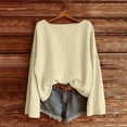 thumbnail image 2 of Womens Shirts Linen Shirts Spring Trendy Long Sleeve Loose Blouses Cotton Beach Casual Outfits on Sale, 2 of 6