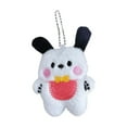 thumbnail image 1 of Muñeco de peluche perfecl perro llavero colgante rosa, 1 of 8