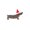 Gray 8J5, variant on ZZkhGO Dachshund Christmas Tree Ornament, Non-Woven Fabric Hanging Decoration, Cute Dog Shape Pendant for Window Wall