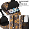 thumbnail image 4 of Sling Backpack,Halloween Pumpkins and Witch Hats Crossbody Bag with Water Bottle Holder,Waterproof Sling Bag for Men/Women with Chest Phone Holder for Hiking,Travel, 4 of 6