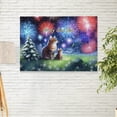 thumbnail image 2 of Happy New Year Manx Family Cheer Winter Midnight Firework Horizontal Matte Canvas Poster Cat Lover Kitten Owner Gifts Wall Art Home Decor - 02025, 2 of 5