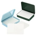 thumbnail image 1 of 24 hojas de postales de acuarela, tarjetas en blanco para diario de acuarela DIY, suministros de arte (caja azul y verde), 1 of 6