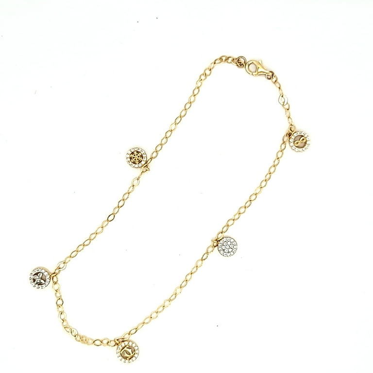 11 inch 14k gold cheap anklet