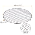 thumbnail image 2 of Uxcell Round Cooking Rack, 13.8-inch 201 Stainless Steel Cross Wire Barbecue Grill Net Racks with Legs, 2 of 5