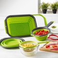 thumbnail image 2 of Starfrit Collapsible Over-The-Sink Colander - 6 Qt - Space Saver - Efficient Draining - Extendable Handles to Fit Over Most Sinks - Space Saver, Compact Storage - Dishwasher Safe, 2 of 5