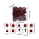 thumbnail image 3 of Juego de 24 bolas navideñas flocadas | Varios estilos y colores | Adornos de árbol de gamuza de 7 cm para el hogar y fiestas, 3 of 5