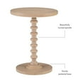 thumbnail image 3 of Linon Tara Table d'Appoint Ronde à Barreaux en Hévéa Fini Naturel, 3 of 10