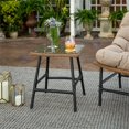 thumbnail image 4 of Table d'Appoint en Métal pour Patio de Transition - Brun Naturel, 4 of 7