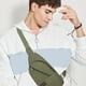 thumbnail image 5 of Bolso de pecho de lona para exteriores con cremallera gruesa, bolso de pecho para hombre, mochila de senderismo, bolso de pecho cruzado multiusos, bolso de mensajero, bolso de pecho para hombre, mochi, 5 of 6