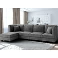 Walsunny Modular Sectional Sofa with Reversible Chaise,LShape
