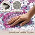 thumbnail image 6 of ODIKA Medallion Oriental Maximalist With Ornate Floral Scroll Border Stain Resistant Thin Throw for Entryway, Kitchen, Laundry Room, 6 of 7