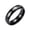 Black, variant on I Am Enough Inspirational Text Ring for Unisex, Engraved Handwritten Word, Stainless Steel 4mm Thin Band, Daily Affirmation Motivational Jewelry