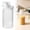 B, variant on Airtight Pantry Storage Canister Ribbed PET Grain Keeper Measuring Cup Lid Cereal Dispenser Locking Buckle Food Holder Leak-Proof Sealed Food Container Conical Pour Spout Dry Food Jar