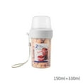 thumbnail image 1 of Reheyre Sealed Food Storage Box - Double-Layer Transparent Fruit Cup Milk Leak-Proof Can, 1 of 8