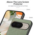thumbnail image 3 of Dteck Case for Google Pixel 9 / 9 Pro,Slim Premium Canvas Grain PU Leather,Soft TPU Bumper,Non-Slip Anti-Scratch Shock-Absorbent,Protective Phone Cover for Google Pixel 9 / 9 Pro,Green, 3 of 8