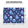 thumbnail image 2 of Balery Skull blue crystal flower Alfombrilla de Secado para Cocina, 18x24 Pulgadas, Súper Absorbente para Platos y Encimeras, 2 of 7