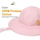 thumbnail image 4 of Gorro de sol para bebé DANMY UPF 50+, ajustable, rosa, 6-24 meses, 4 of 7