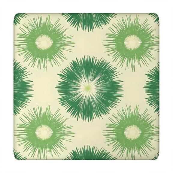 Green Tie Dye Square Fitted Tablecloth with Elastic Edge,Square Table Cover,Washable Elastic Table Cover for Home Kitchen Party Decor 34"x34"