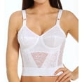 thumbnail image 3 of Soutien-gorge Sans Armatures à Bonnets Extensibles Longline en Lacette pour Femme Rago 2202 (Blanc 40DD), 3 of 4